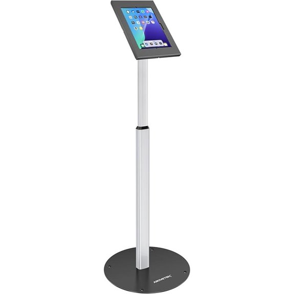 adjustable tablet floor stand