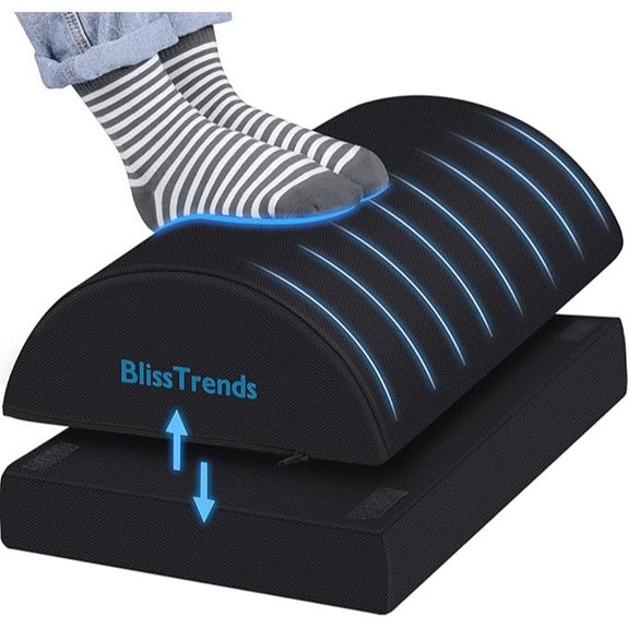BlissTrends Adjustable Under Desk Foot Rest for Comfort