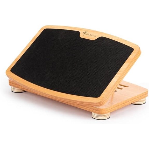 StrongTek Adjustable Wooden Foot Rest for Office