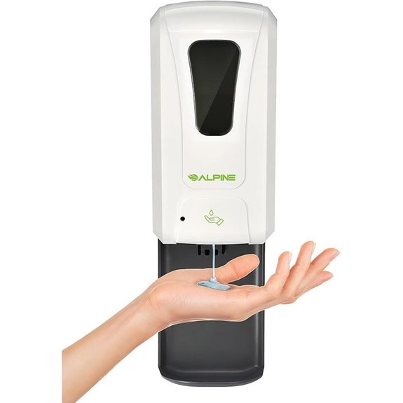 Alpine Touchless Hand Sanitizer Dispenser with Drip Tray