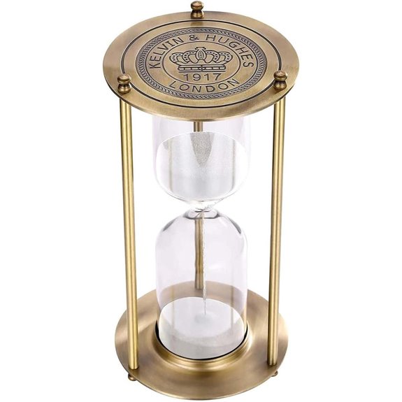 Vintage Brass 30-Minute Sand Timer