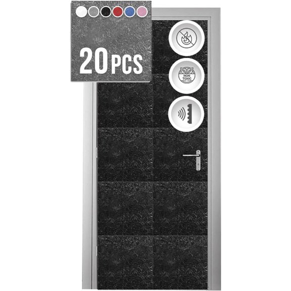 Arrowzoom Black Acoustic Soundproofing Panels (20 Pack)