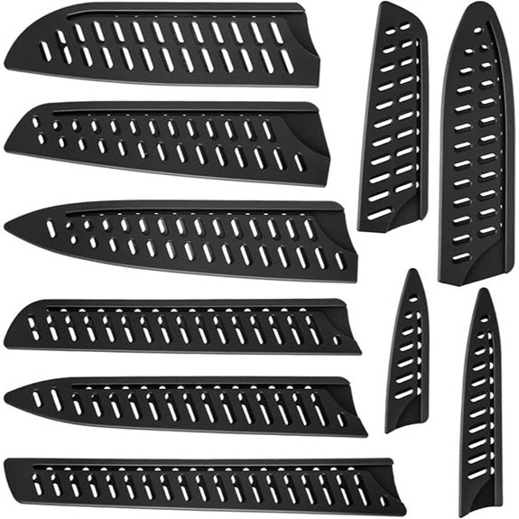 10-Pack Black Knife Sheaths for Kitchen Knives