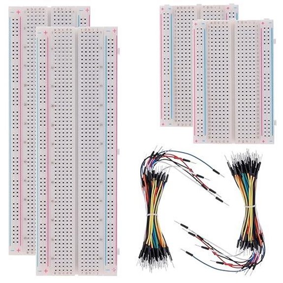 BOJACK 3 Breadboard & Jumper Wire Kit (130 Pcs)