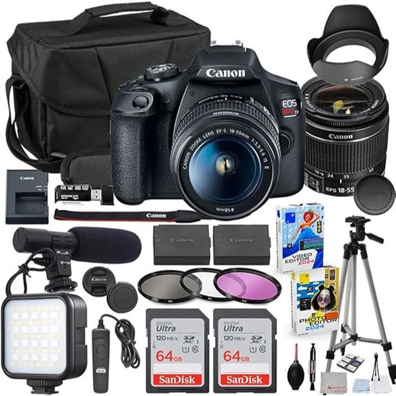 Canon EOS Rebel T7 DSLR Camera Bundle with Accessories