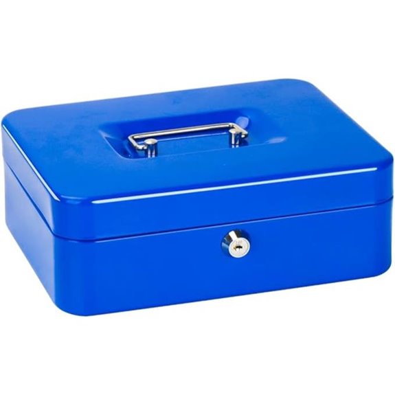 Jssmst Cash Box with Tray and Lock