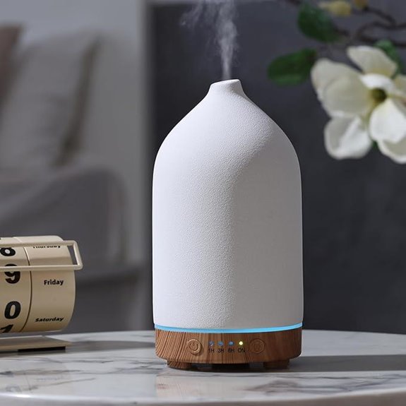 200ML Ceramic Aromatherapy Diffuser with LED Lights