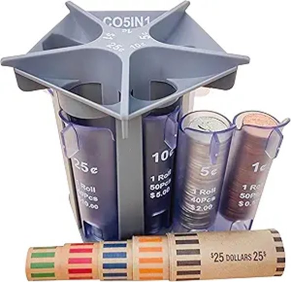 Coin Sorter Tube and Coin Organizer