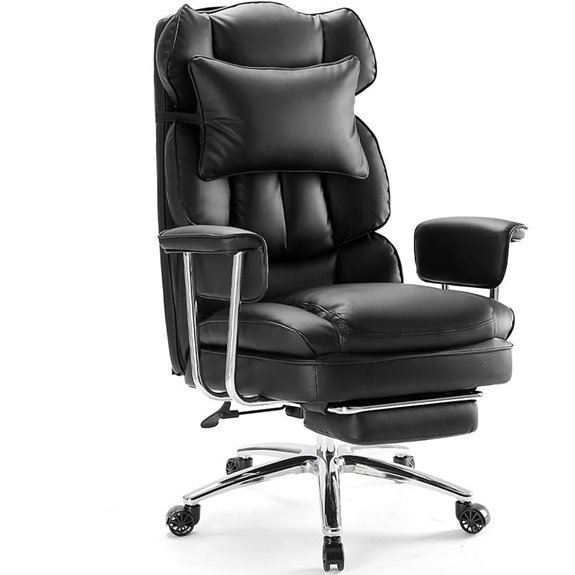 Sweetcrispy Executive Office Desk Chair with Footrest