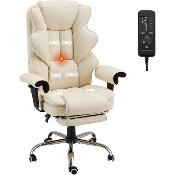Ergonomic Office Chair with Massage & Foot Rest