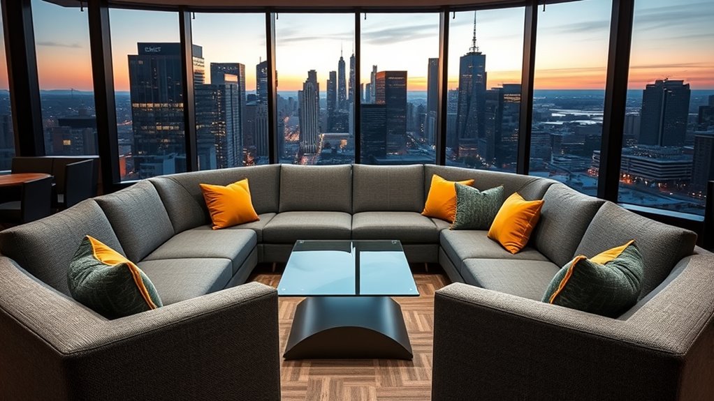 comfortable versatile lounge seating