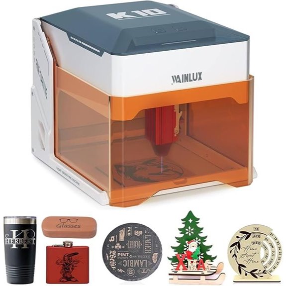 WAINLUXPRO K10 Laser Engraver & Cutter (80×80mm)