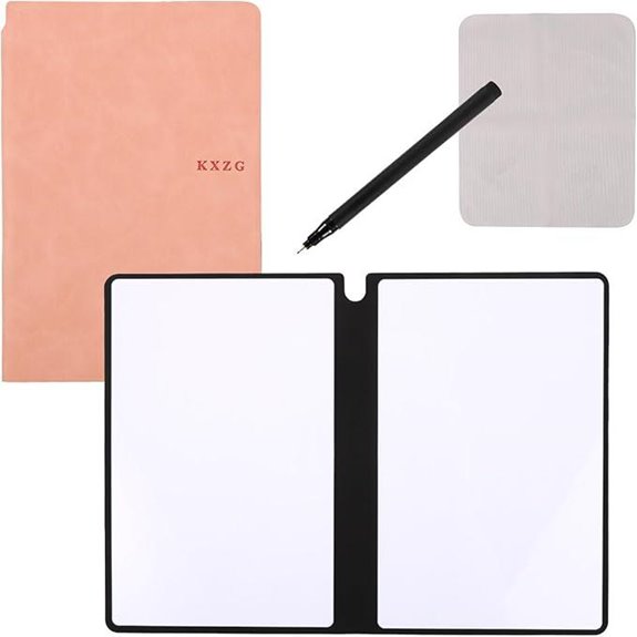 Portable A5 Dry Erase Notebook for Business and Home