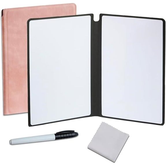 Portable Small Whiteboard Notebook for Desk or Home