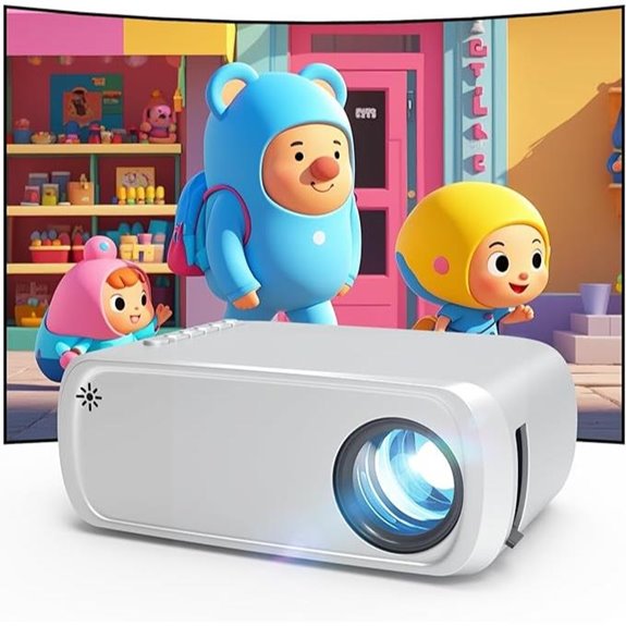 Mini Portable WiFi & Bluetooth Projector with Speaker