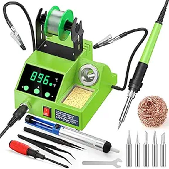 Digital Soldering Station Kit with Tips and Accessories