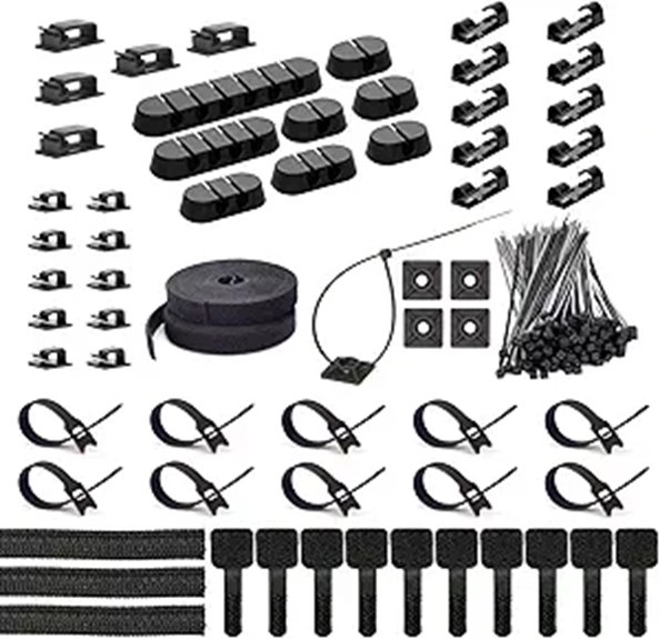 ZIIYAN 163 PCS Cable Management Kit