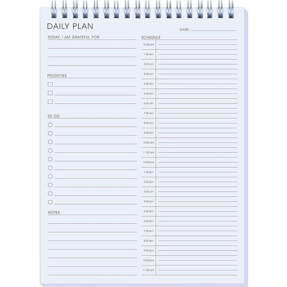 24 Hour Daily Planner for Work & Personal Tasks