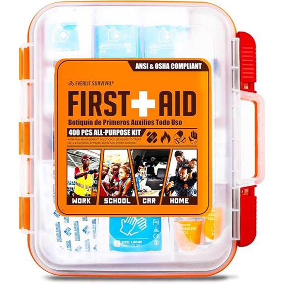 EVERLIT 400-Piece OSHA First Aid Kit for Multiple Settings