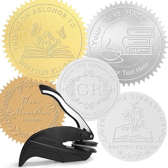 Personalized Custom Book Embosser Seal Stamp