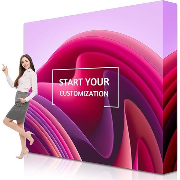 Custom Fabric Trade Show Backdrop with Collapsible Frame