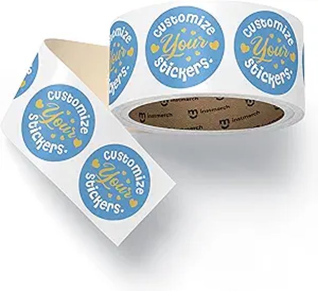 Custom Logo Circle Sticker Roll Labels