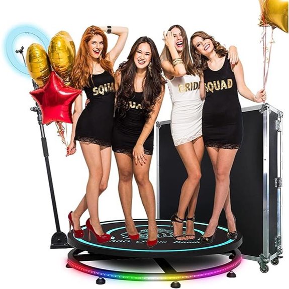 MWE 360 Photo Booth with Flight Case and Custom Logo