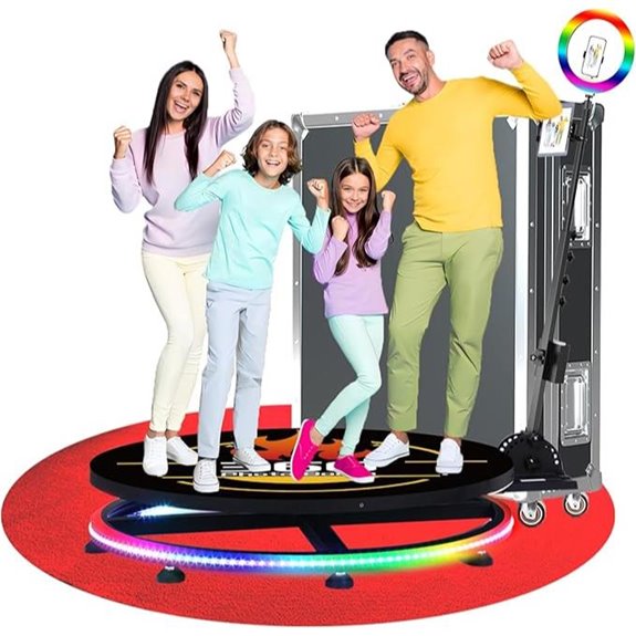 360 Photo Booth Machine with Custom Logo