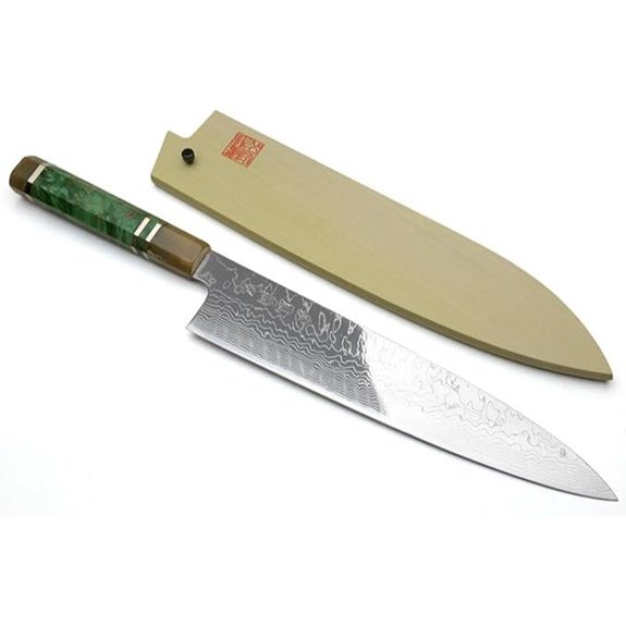 Yoshihiro Damascus SG2 Gyuto Knife (9.5'')