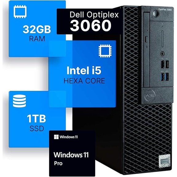 Dell Optiplex 3060 Desktop PC with i5 32GB RAM