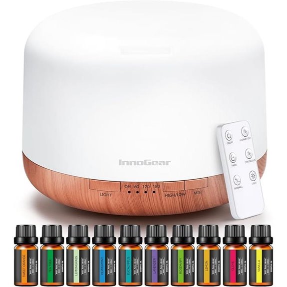 InnoGear Aromatherapy Diffuser & Essential Oils Set