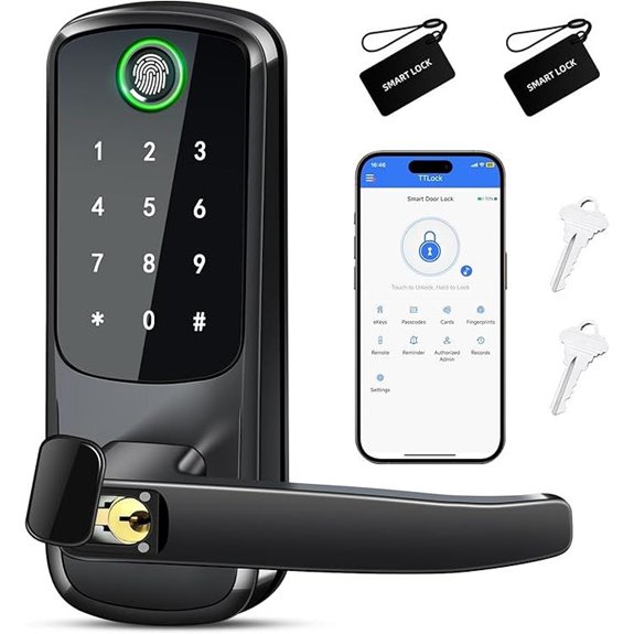 Smart Digital Door Lock with Handle and APP Control