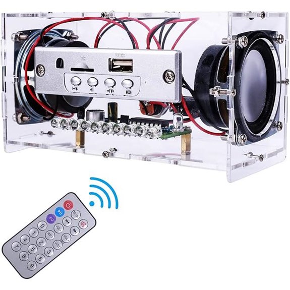MiOYOOW Bluetooth Speaker DIY Kit with LED Light