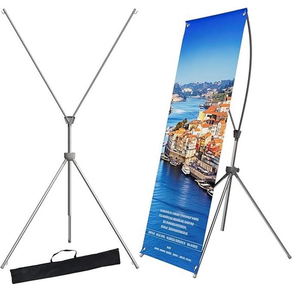 BTDVR 2-Pack Adjustable Retractable Banner Stands