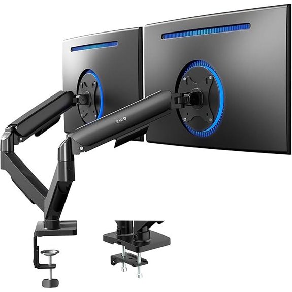 VIVO Dual Monitor Desk Mount with Pneumatic Arm