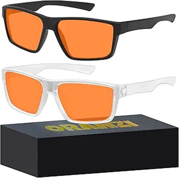 Blue Light Blocking Glasses for Men and Women (2 Pack)