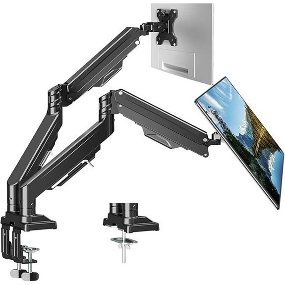 Dual Monitor Mount for 2 Screens up to 43