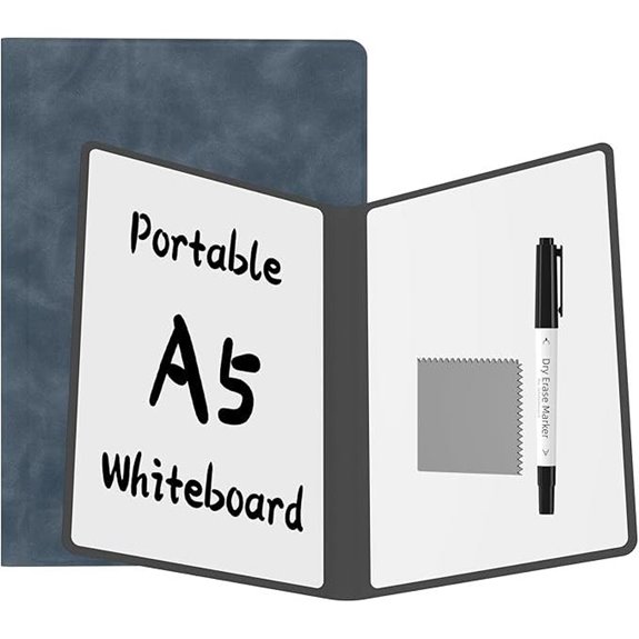Portable Double-Sided Whiteboard Notebook with Marker