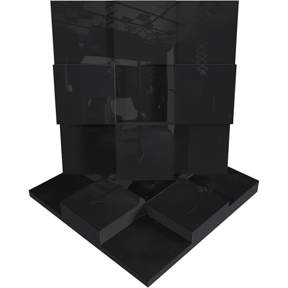 2 Pack Acoustic Diffusion Panels for Studio and Home