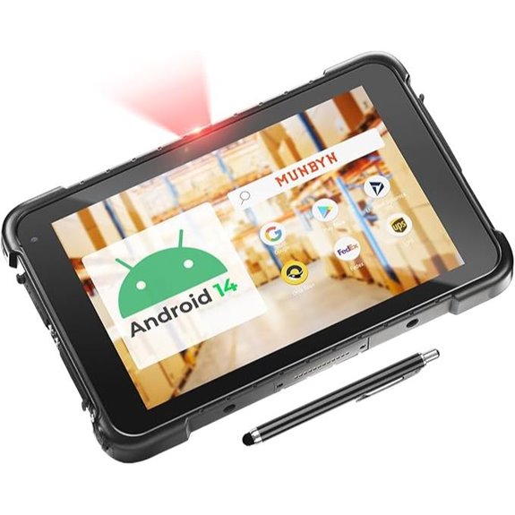 MUNBYN Rugged Android Tablet with Zebra Scanner
