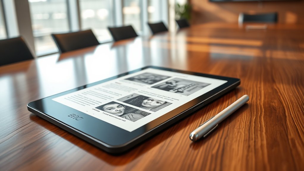 e ink tablet features