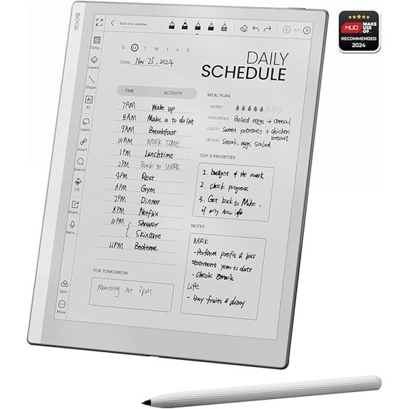 BOOX Tablet Go 10.3 ePaper E Ink Tablet No Front Light 4G 64G 300 PPI B/W