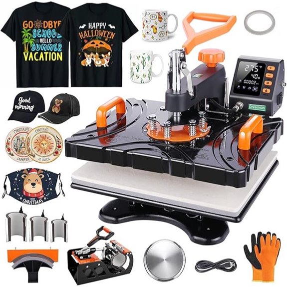 DREAMVAN 8-in-1 Digital Heat Press Machine