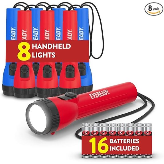 EVEREADY LED Flashlights 8-Pack with Batteries