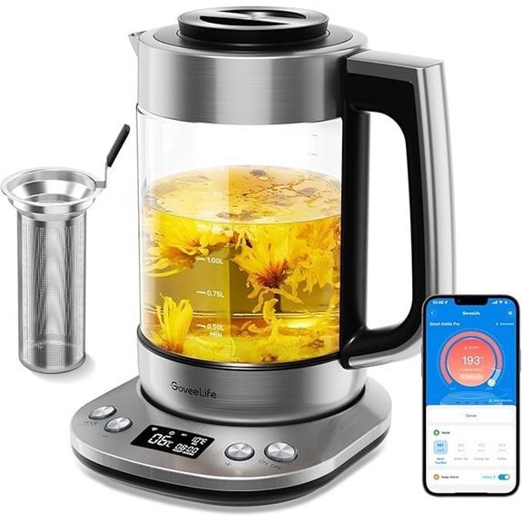 GoveeLife 1.7L Electric Kettle with Tea Infuser