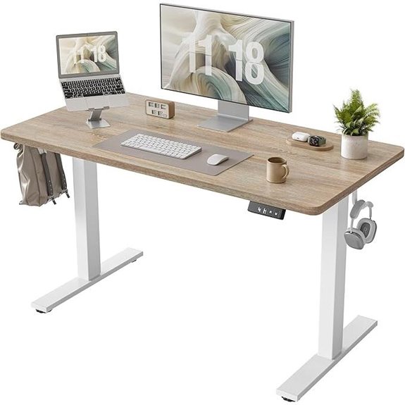TIQLAB Electric Sit-Stand Desk with Memory Controller