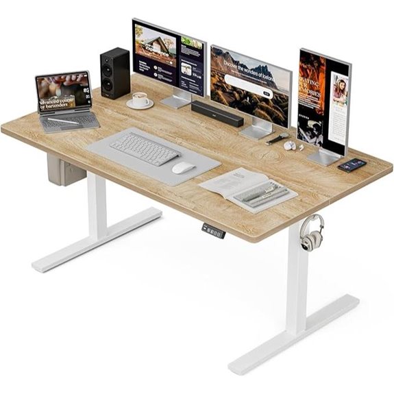 Grandder 55x32 Electric Sit-Stand Desk with Presets