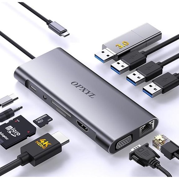 11-in-1 USB C Hub Multiport Docking Station