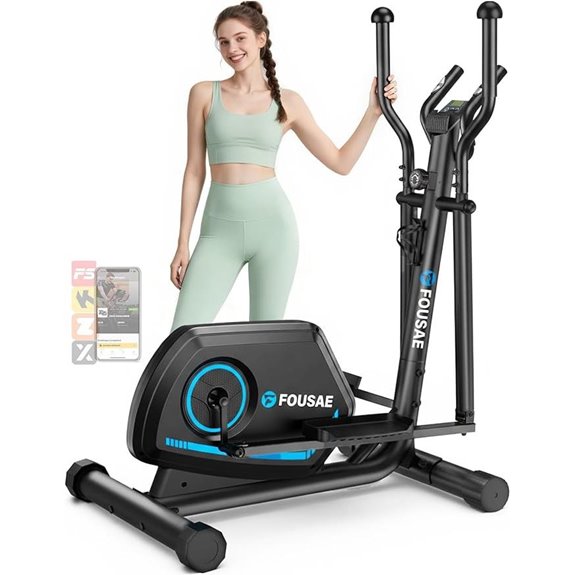 Elliptical Machine with 16 Resistance Levels and App Support