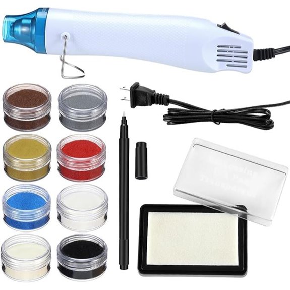 Lanties Embossing Kit with Heat Tool Bundle